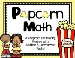 Popcorn Math: Addition & Subtraction Fact Fluency by Jen Knox | TpT