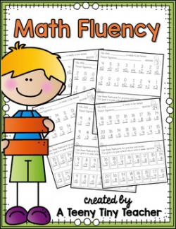 Math Fluency Assessments by A Teeny Tiny Teacher | TpT