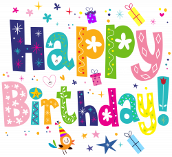 Happy Birthday Cute PNG Transparent Clip Art Image | Gallery ...