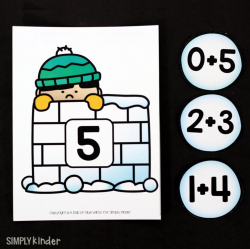Snowball Addition Game - Simply Kinder