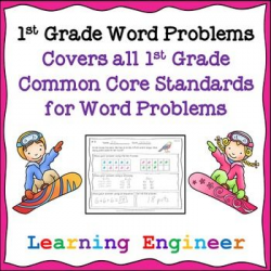 1st Grade Addition Word Problems | Word problems, Common core ...