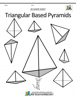 Pyramid Addition Worksheets Printable Shapes Math Clip Art ...