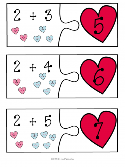 The Lower Elementary Cottage: Addition Subtraction Valentine Puzzles ...