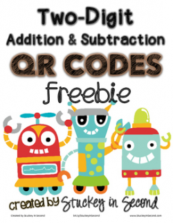 FREE! Two Digit Addition & Subtraction SCOOT with QR Codes by ...