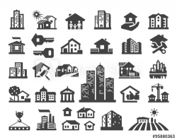 house vector logo design template. estate or building icons - Buy ...