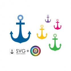 SVG, anchor, object, clipart, template, graphic, print, ship ...