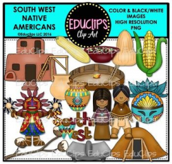 Southwest Native Americans Clip Art Bundle {Educlips Clipart ...
