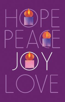 Hope, Peace, Joy, Love (Advent) - Indoor Banner | Church Banners ...