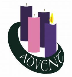 Clipart Advent Wreath Two Candles Lit - Advent Wreath First ...