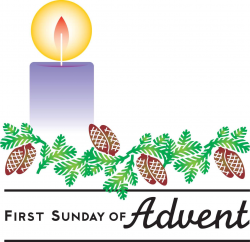 First Sunday Of Advent Candle Clipart