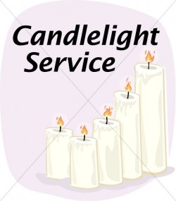 Candlelight Service | Christian Christmas Word Art