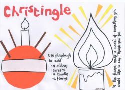 Flame: Creative Children's Ministry: Christingle Play Dough Mat
