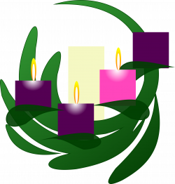 4th sunday of advent wreath clipart - Clip Art Library