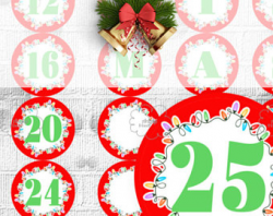 Countdown to Christmas Printable Advent Calendar printable