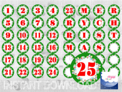 Countdown to Christmas, Printable Advent Calendar, printable labels ...