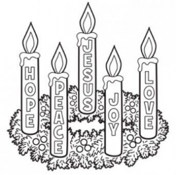 Advent Wreath Coloring Page - Free Christmas Recipes, Coloring Pages ...