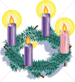 Christmas Candles Clipart | Advent Clipart