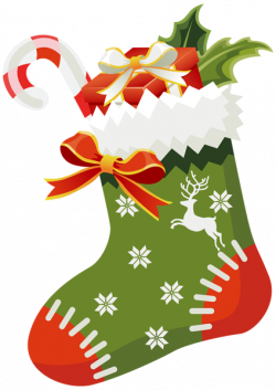 Christmas Green Stocking PNG Clipart Image | karácsony, angyalok ...