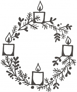 Awesome Advent Wreath Clipart Design - Digital Clipart Collection