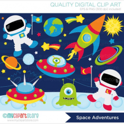 Space Clipart, Outer Space Adventures, Galaxy, Astronaut, Space Ship ...