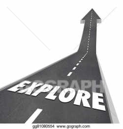 Stock Illustration - Explore word road travel fun adventure. Clipart ...