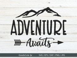 Adventure Awaits SVG Adventure Arrow SVG Clipart Vector for