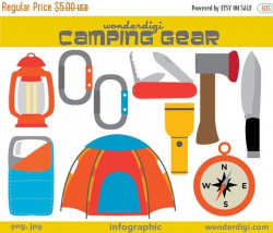 Camping Clipart - Camp Gear clip art - Adventure Clipart | Camping ...