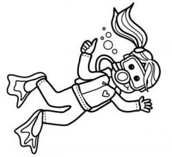 FREE Clipart: Underwater Adventure Kid Scuba Diver by Clipart Queen