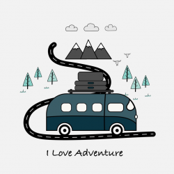 Adventure Clipart Background, Adventure Clipart, Van Clipart, Mountain  Clipart, Camping Clipart, Vacation Clipart, Nature clipart