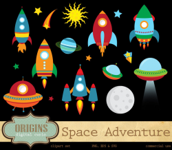 Space Adventure Rockets Clipart by OriginsDigitalCurio on DeviantArt