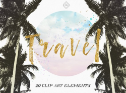 Travel Clipart Summer Clipart Wanderlust Adventure Clipart