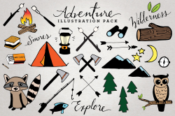 Adventure & Camping Illustration Set - Illustrations - 1 | STL ...