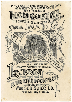 Old Advertising Clip Art - Coffee Ad - The Graphics Fairy