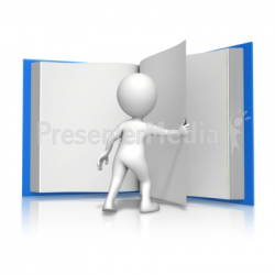 Figure Turning Page Book - Education and School - Great Clipart for ...