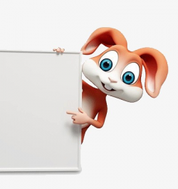 Pointing To The Whiteboard Rabbit, Advertising, Note, Shrewd PNG ...