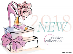 Fashion shoes new collection advertising promo banner, online ...