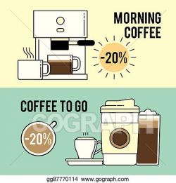 Vector Stock - Special coffee offers for cafes. printed poster ...