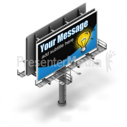Billboard Isometric View - Signs and Symbols - Great Clipart for ...