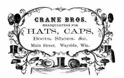 Vintage Advertising Clip Art - Victorian Hats - The Graphics Fairy