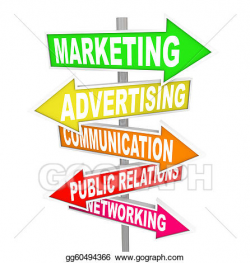 Stock Illustration - Marketing advertising communication on arrow ...
