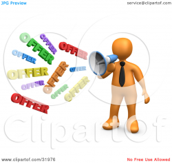 Advertisement clipart sales and marketing - Pencil and in color ...