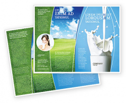 Milk Brochure Templates, Design and Layouts | PoweredTemplate.com