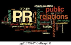 Stock Illustrations - Public relations puzzle shows publicity and ...