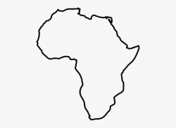 Africa Black And White Clipart - Continent Of Africa Outline ...