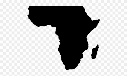 Africa Clipart - African Map Black And White - Png Download ...