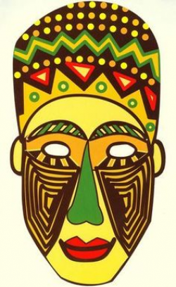 African Mask Drawings | This free clip art is designed to help you ...