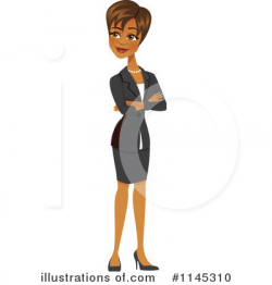 Businesswoman Clipart #1145310 - Illustration by Amanda Kate