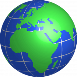 Clipart - Europe, Africa, and Middle East Globe