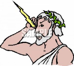 Zeus, The God of Gods - Royalty Free Clipart Picture