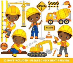 Construction Boys Clipart - Vector Construction Clipart, Boys ...